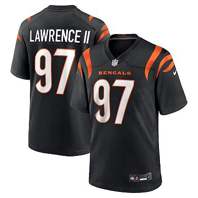 Men's Nike Dexter Lawrence II Black Cincinnati Bengals Game Jersey