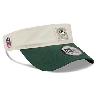 Men's New Era Cream/Green Green Bay Packers 2026 NFL Training Camp Adjustable Visor