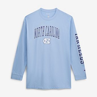 Men's Champion Carolina Blue North Carolina Tar Heels Big & Tall Arch Over Logo Long Sleeve T-Shirt
