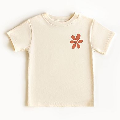 Retro Be Kind Heart Front And Back - Toddler Short Sleeve Graphic T-Shirt