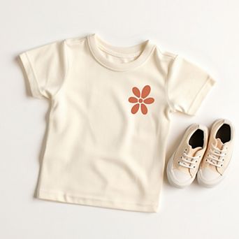 Retro Be Kind Heart Front And Back - Toddler Short Sleeve Graphic T-Shirt