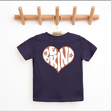 Retro Be Kind Heart Front And Back - Youth Short Sleeve Graphic T-Shirt