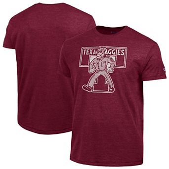 Men's Champion Maroon Texas A&M Aggies Vintage Triumph Tri-Blend T-Shirt