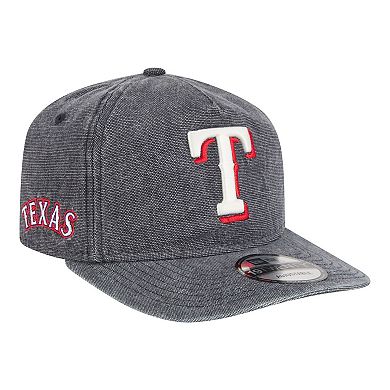 Men's New Era Navy Heather Texas Rangers Denim Classic 19TWENTY Adjustable Hat