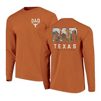 Men's Texas Orange Texas Longhorns Father's Day Campus Drawing Long Sleeve T-Shirt
