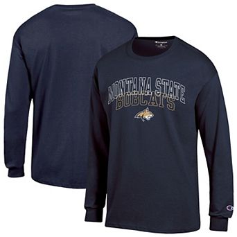 Men's Champion Navy Montana State Bobcats Team Long-Sleeve T-Shirt
