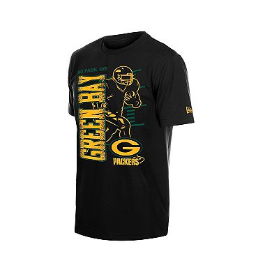 Men's New Era Black Green Bay Packers Training Camp T-Shirt