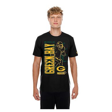 Men's New Era Black Green Bay Packers Training Camp T-Shirt
