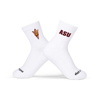 Unisex Del Campo White Arizona State Sun Devils Quarter-Length Socks