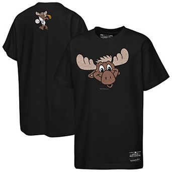 Youth Mitchell & Ness Black Seattle Mariners Big Face Mascot T-Shirt