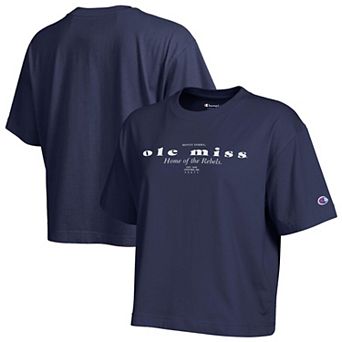 Women's Champion Navy Ole Miss Rebels Home Wordmark T-Shirt