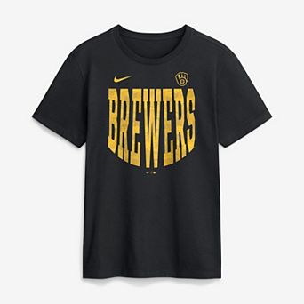 Men's Nike Black Milwaukee Brewers Camo Velocity Victor T-Shirt