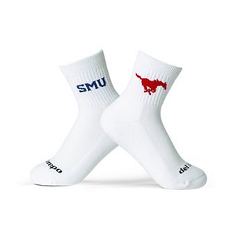 Unisex Del Campo White SMU Mustangs Quarter-Length Socks