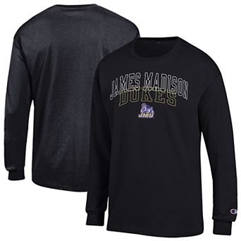 Men's Champion Black James Madison Dukes Team Long-Sleeve T-Shirt