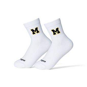 Unisex Del Campo White Michigan Wolverines Quarter-Length Socks