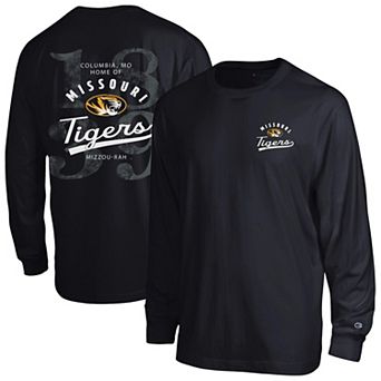 Men's Champion Black Missouri Tigers Laminated All-Star Long Sleeve T-Shirt