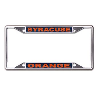 WinCraft Syracuse Orange Printed Metal License Plate Frame