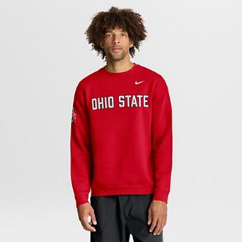 Men's Nike Scarlet Ohio State Buckeyes 2026 Sideline Club Sweatshirt