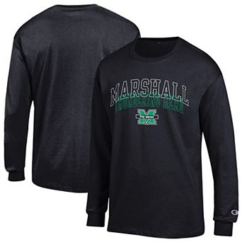 Men's Champion Black Marshall Thundering Herd Team Long-Sleeve T-Shirt