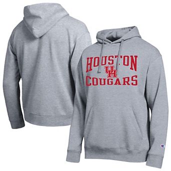Men's Champion Heather Gray Houston Cougars Team Hoodie