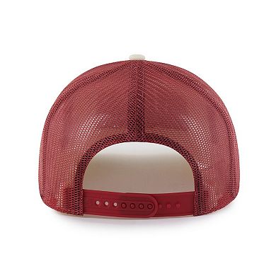 Men's '47 Natural Oklahoma Sooners Drawbridge Trucker Adjustable Hat