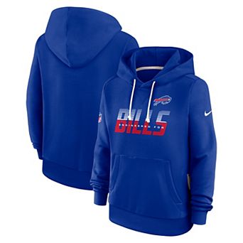 Women's Nike Royal Buffalo Bills Sideline Standard Issue Dri-FIT Hoodie
