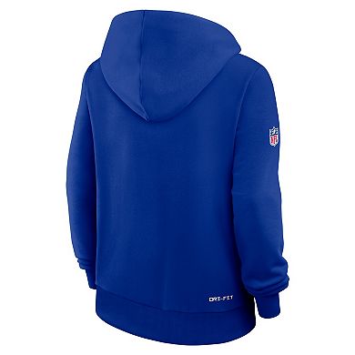 Women's Nike Royal Buffalo Bills Sideline Standard Issue Dri-FIT Hoodie