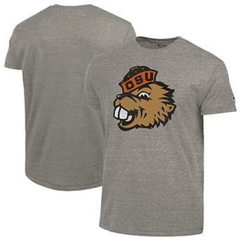 Men's Champion Charcoal Oregon State Beavers Vintage Triumph Tri-Blend T-Shirt