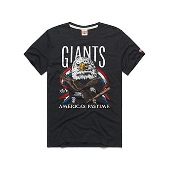 Men's Homage Charcoal San Francisco Giants America's Pastime Tri-Blend T-Shirt