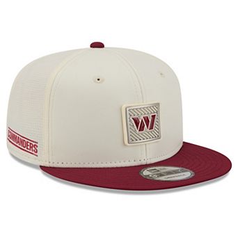 Men's New Era Cream/Burgundy Washington Commanders 2026 NFL Training Camp 9FIFTY Snapback Hat