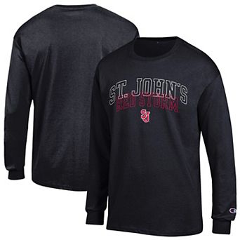 Men's Champion Black St. John's Red Storm Team Long-Sleeve T-Shirt