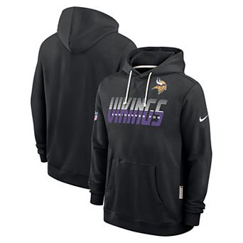 Men's Nike Black Minnesota Vikings Sideline Standard Issue Top Prospect Dri-FIT Hoodie