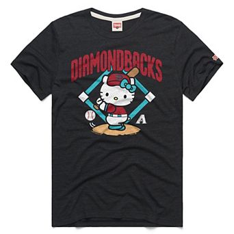 Unisex Homage Charcoal Arizona Diamondbacks Hello Kitty Tri-Blend T-Shirt