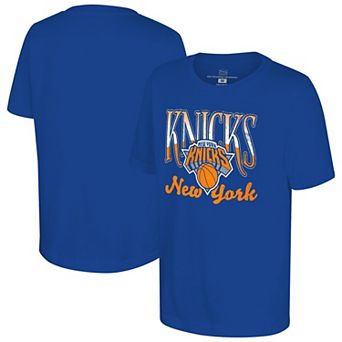 Youth Stadium Essentials Royal New York Knicks Sky High T-Shirt