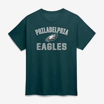 Men's Logo Athletic Midnight Green Philadelphia Eagles Cotton Victory Arch T-Shirt