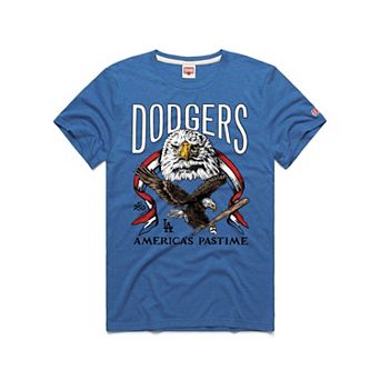 Men's Homage Royal Los Angeles Dodgers America's Pastime Tri-Blend T-Shirt