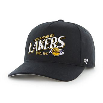 Men's '47 Black Los Angeles Lakers Fast Break Chase Hitch Adjustable Hat