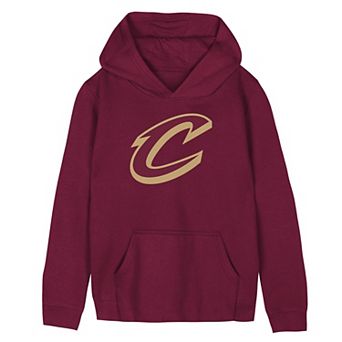 Preschool Outerstuff Wine Cleveland Cavaliers Primary Logo Hoodie