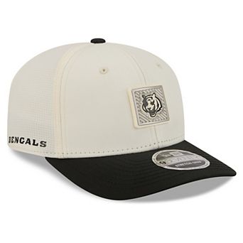 Men's New Era Cream/Black Cincinnati Bengals 2026 NFL Training Camp 9SEVENTY Adjustable Hat