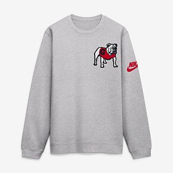 Men's Nike Heather Gray Georgia Bulldogs Legacy Sweatshirt