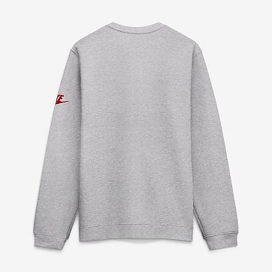 Men's Nike Heather Gray Georgia Bulldogs Legacy Sweatshirt