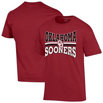 Men's Champion Crimson Oklahoma Sooners Team Zoom T-Shirt