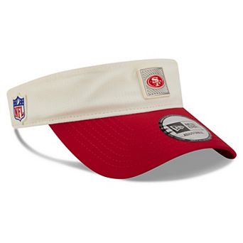 Men's New Era Cream/Scarlet San Francisco 49ers 2026 NFL Training Camp Adjustable Visor
