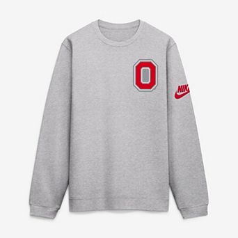 Men's Nike Heather Gray Ohio State Buckeyes Legacy Sweatshirt