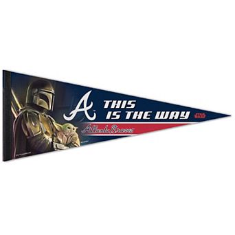 "WinCraft Atlanta Braves 12"" x 30"" Premium Quality Star Wars the Mandalorian Pennant"