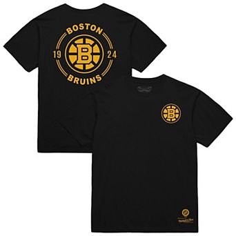 Men's Mitchell & Ness Black Boston Bruins Core Penalty Box 3.0 T-Shirt