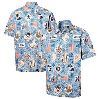 Men's Reyn Spooner Blue Houston Astros Americana Button-Up Top
