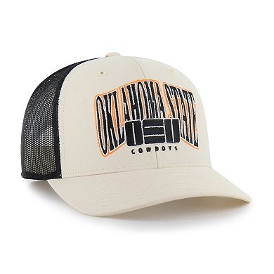 Men's '47 Natural Oklahoma State Cowboys Drawbridge Trucker Adjustable Hat