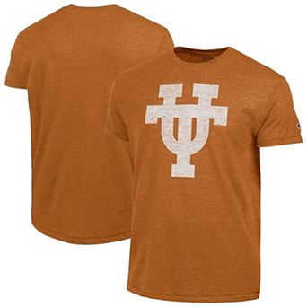 Men's Champion Texas Orange Texas Longhorns Vintage Triumph Tri-Blend T-Shirt
