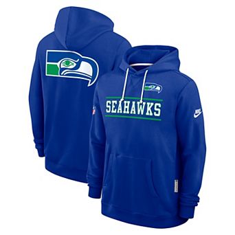 Men's Nike Royal Seattle Seahawks Standard Issue Replay Officials Alternate Dri-FIT Hoodie